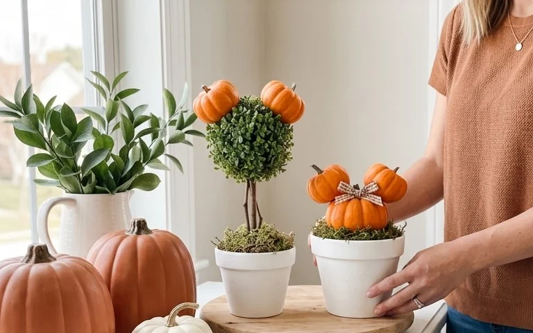 DIY Mickey & Minnie Topiary Ideas: Dollar Store Budget