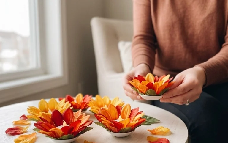 Easy DIY Flower Tealight Holder Ideas